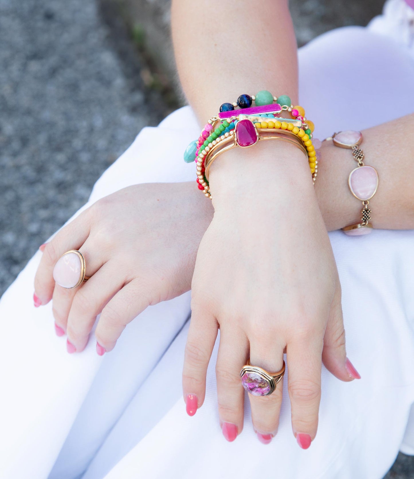 Serape Multi-Stein Stretch-Armband-Set