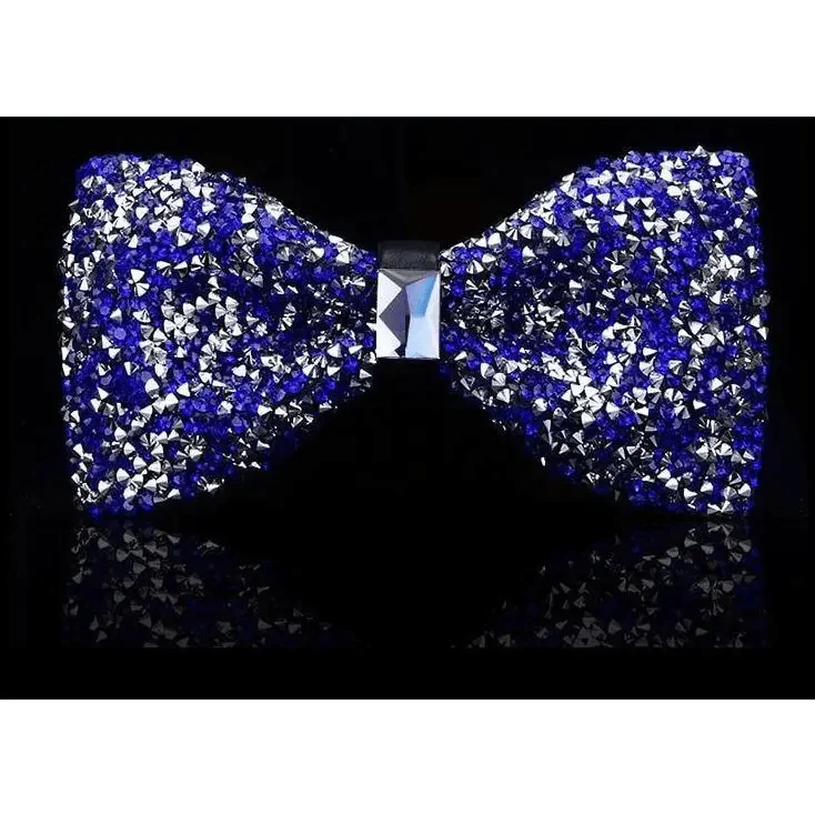 Shiny Butterfly Men Bowtie Sparkling Wedding Bridegroom Bow Ties  Adjustable Length Party Bowties