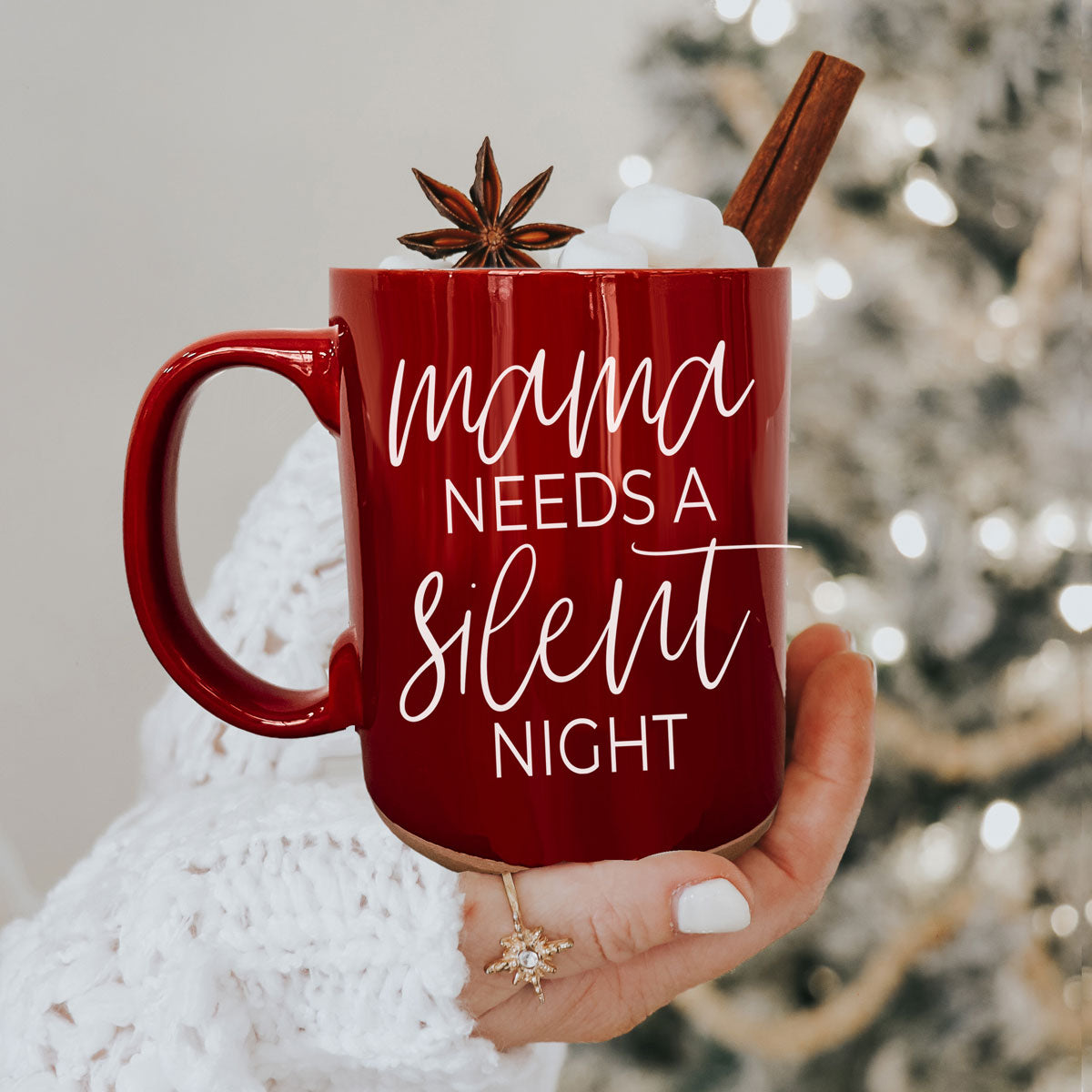 Christmas Coffee Mug Double Sided Ceramic Funny Holiday Snark Mug 15oz