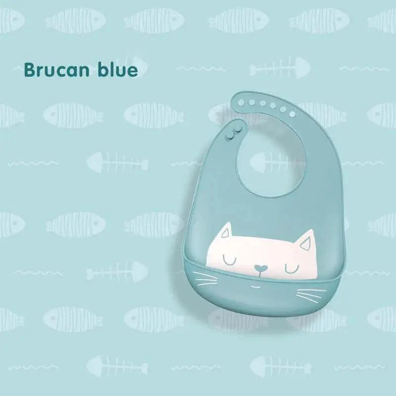 Silicone Bibs For Kids Newborn Baby Feeding Tableware Waterproof  Baby Bibs For Toddler Bib For Kids