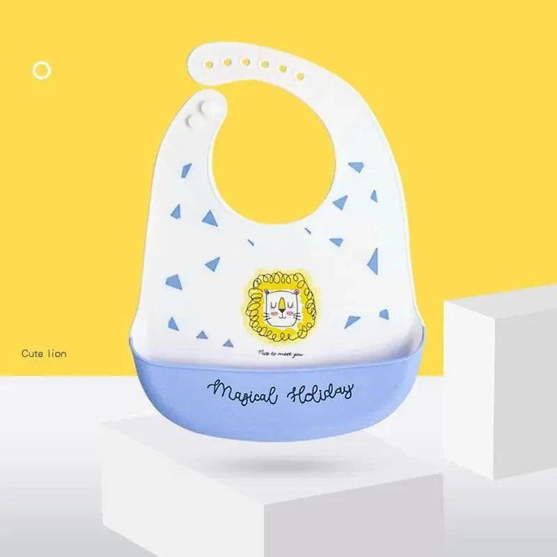 Silicone Bibs For Kids Newborn Baby Feeding Tableware Waterproof  Baby Bibs For Toddler Bib For Kids