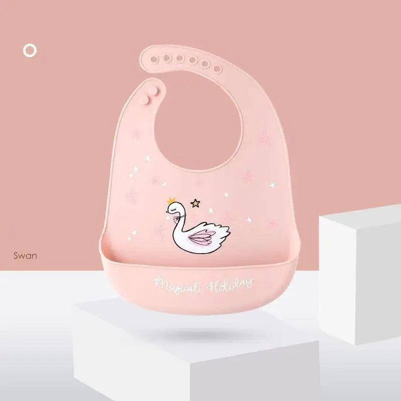Silicone Bibs For Kids Newborn Baby Feeding Tableware Waterproof  Baby Bibs For Toddler Bib For Kids
