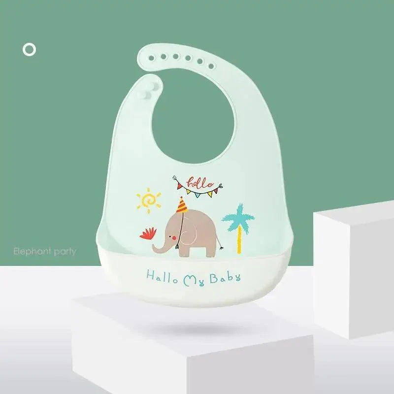 Silicone Bibs For Kids Newborn Baby Feeding Tableware Waterproof  Baby Bibs For Toddler Bib For Kids
