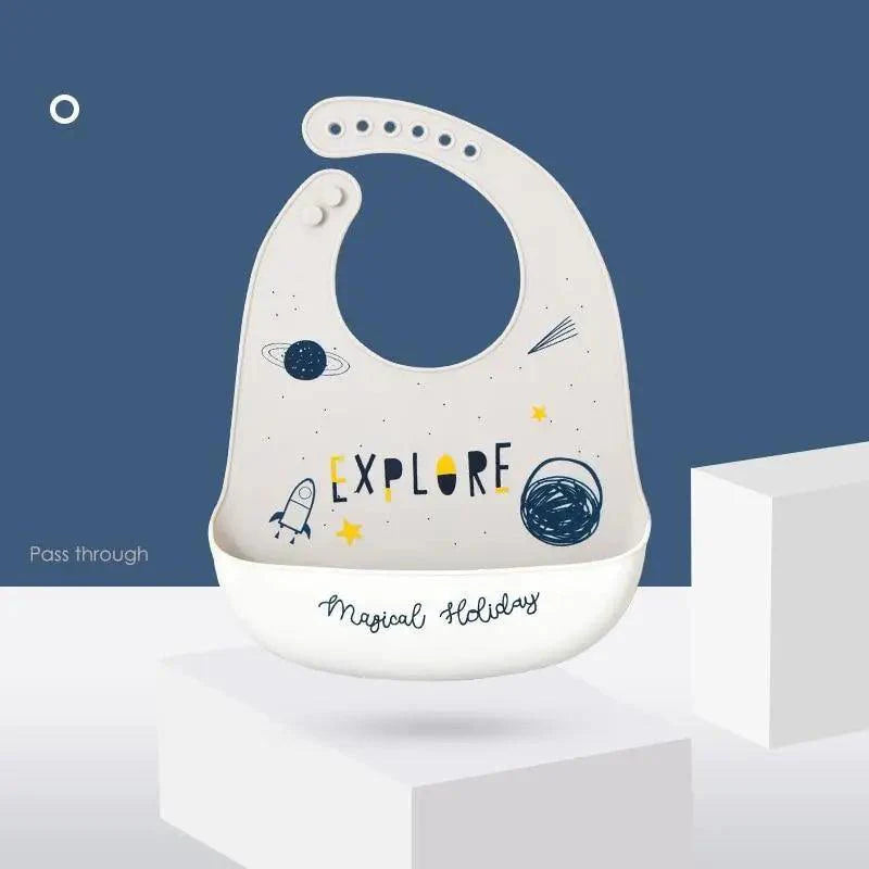 Silicone Bibs For Kids Newborn Baby Feeding Tableware Waterproof  Baby Bibs For Toddler Bib For Kids
