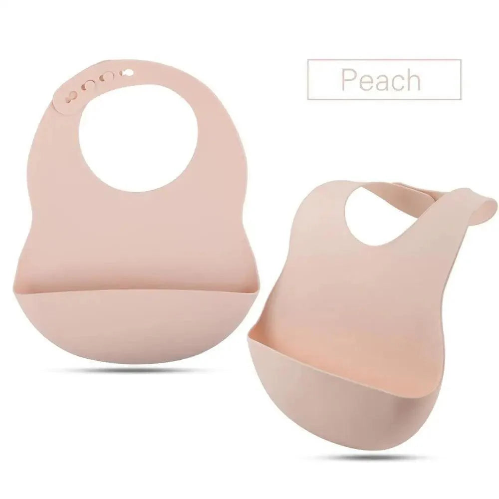 Silicone Bibs For Kids Newborn Baby Feeding Tableware Waterproof  Baby Bibs For Toddler Bib For Kids