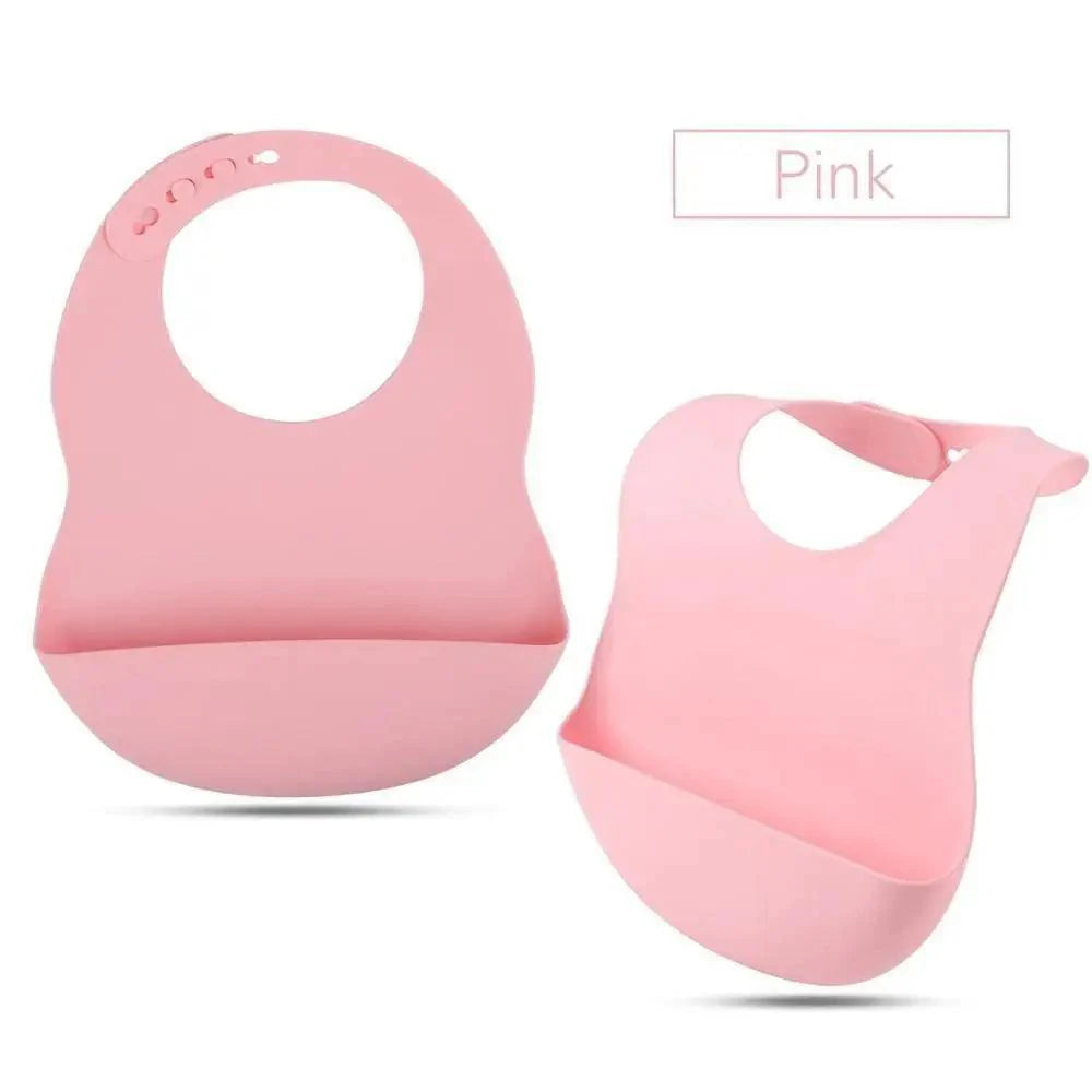 Silicone Bibs For Kids Newborn Baby Feeding Tableware Waterproof  Baby Bibs For Toddler Bib For Kids