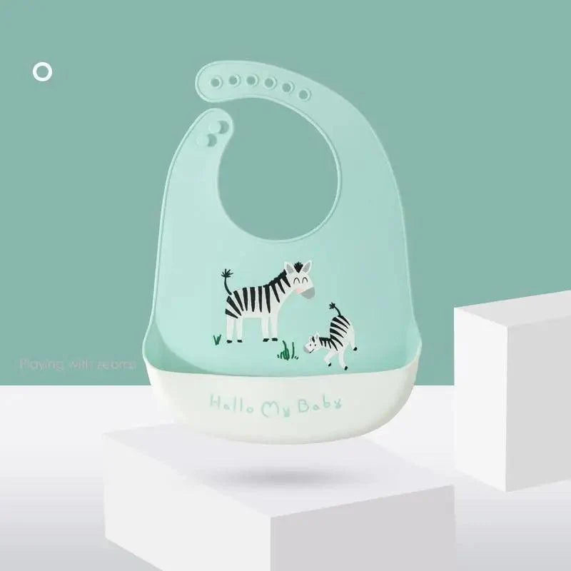 Silicone Bibs For Kids Newborn Baby Feeding Tableware Waterproof  Baby Bibs For Toddler Bib For Kids