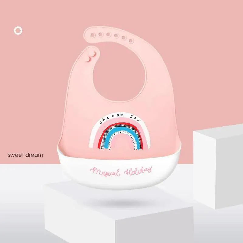 Silicone Bibs For Kids Newborn Baby Feeding Tableware Waterproof  Baby Bibs For Toddler Bib For Kids