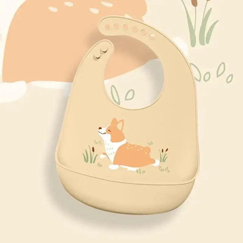 Silicone Bibs For Kids Newborn Baby Feeding Tableware Waterproof  Baby Bibs For Toddler Bib For Kids