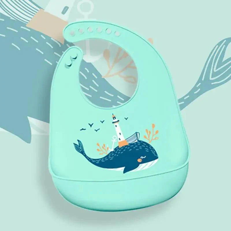 Silicone Bibs For Kids Newborn Baby Feeding Tableware Waterproof  Baby Bibs For Toddler Bib For Kids