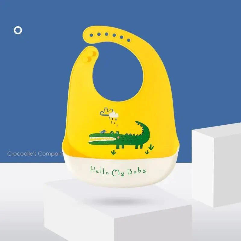Silicone Bibs For Kids Newborn Baby Feeding Tableware Waterproof  Baby Bibs For Toddler Bib For Kids