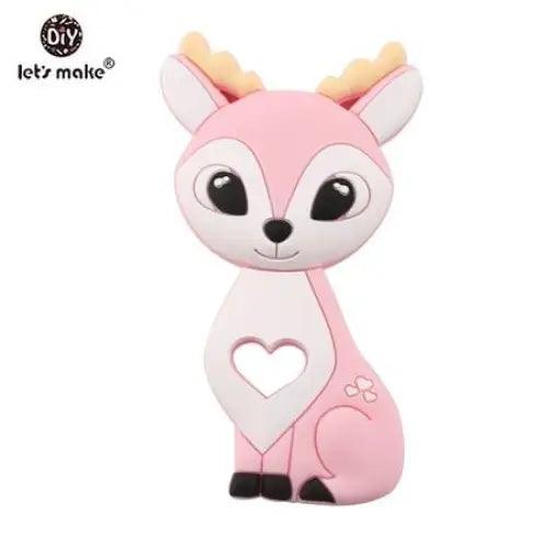Silicone Teether Rodent Cartoon Animals 1pc Food Grade Silicone Pandents,  Teething Toys For Teeth Tiny Rod Baby Teethers Gift
