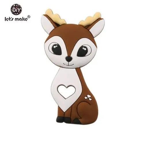 Silicone Teether Rodent Cartoon Animals 1pc Food Grade Silicone Pandents,  Teething Toys For Teeth Tiny Rod Baby Teethers Gift