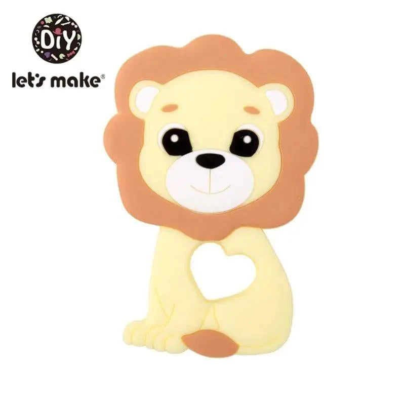 Silicone Teether Rodent Cartoon Animals 1pc Food Grade Silicone Pandents,  Teething Toys For Teeth Tiny Rod Baby Teethers Gift