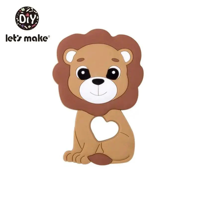 Silicone Teether Rodent Cartoon Animals 1pc Food Grade Silicone Pandents,  Teething Toys For Teeth Tiny Rod Baby Teethers Gift