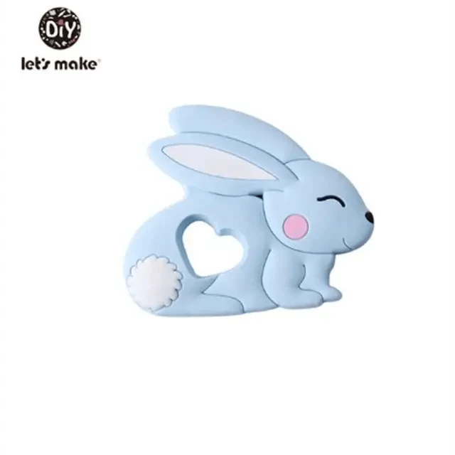 Silicone Teether Rodent Cartoon Animals 1pc Food Grade Silicone Pandents,  Teething Toys For Teeth Tiny Rod Baby Teethers Gift