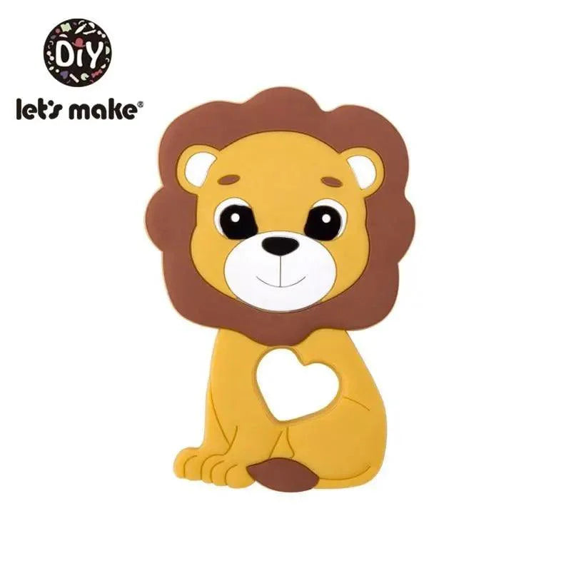 Silicone Teether Rodent Cartoon Animals 1pc Food Grade Silicone Pandents,  Teething Toys For Teeth Tiny Rod Baby Teethers Gift