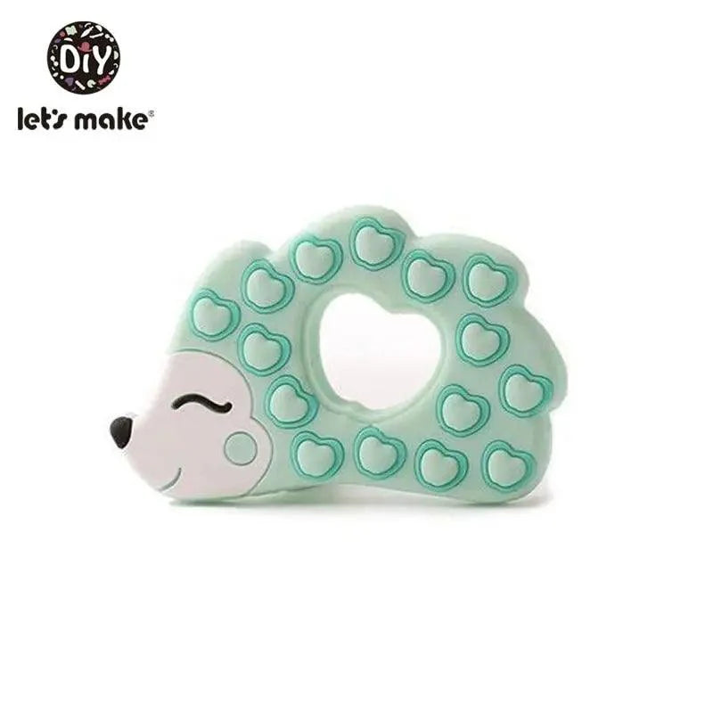 Silicone Teether Rodent Cartoon Animals 1pc Food Grade Silicone Pandents,  Teething Toys For Teeth Tiny Rod Baby Teethers Gift