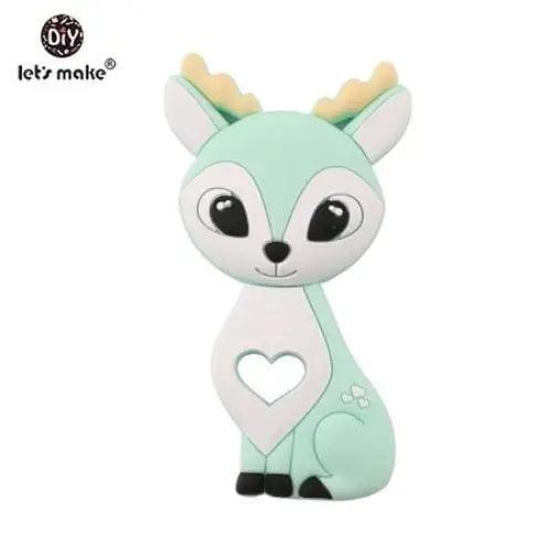Silicone Teether Rodent Cartoon Animals 1pc Food Grade Silicone Pandents,  Teething Toys For Teeth Tiny Rod Baby Teethers Gift