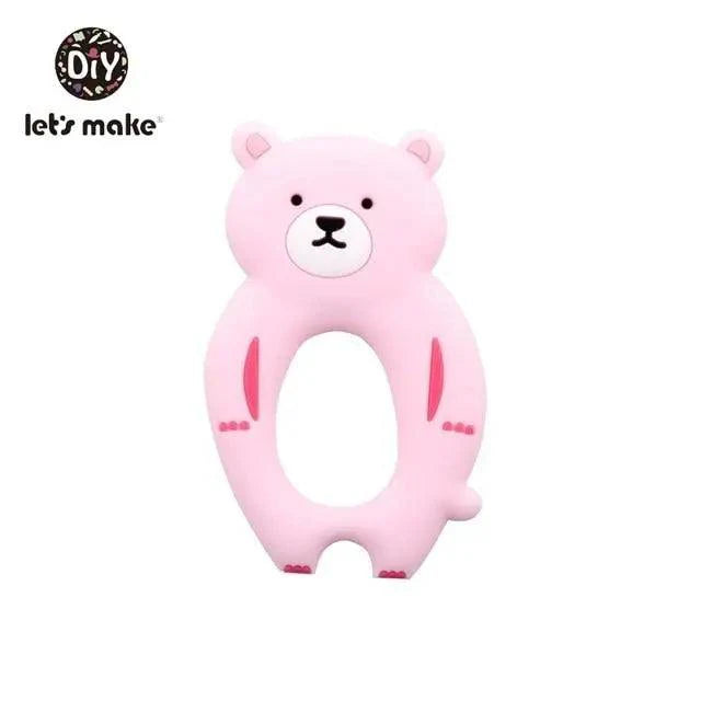 Silicone Teether Rodent Cartoon Animals 1pc Food Grade Silicone Pandents,  Teething Toys For Teeth Tiny Rod Baby Teethers Gift
