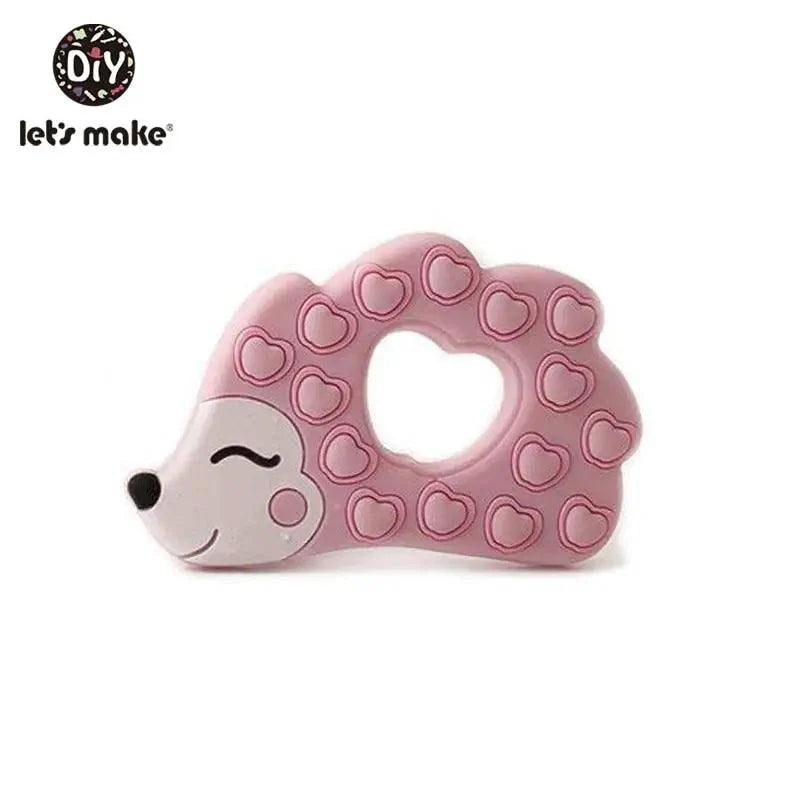 Silicone Teether Rodent Cartoon Animals 1pc Food Grade Silicone Pandents,  Teething Toys For Teeth Tiny Rod Baby Teethers Gift