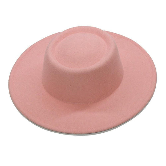 Simple Classic Unisex Fedora Hats Men Women Wide Brim Wool Jazz Hats Elegant Fedoras Hat for Women Lady Wide Brim Autumn Winter Cap Vintage Style Dress Formal Hat For Various Occasions 56-58CM