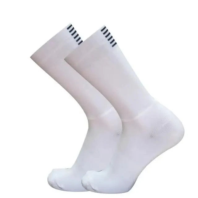 Simple Modern Design Anti Slip Silicone Cycling Socks  For Men Unique  Bicycle Running Socks Lightweight Breathable Sports Socks
