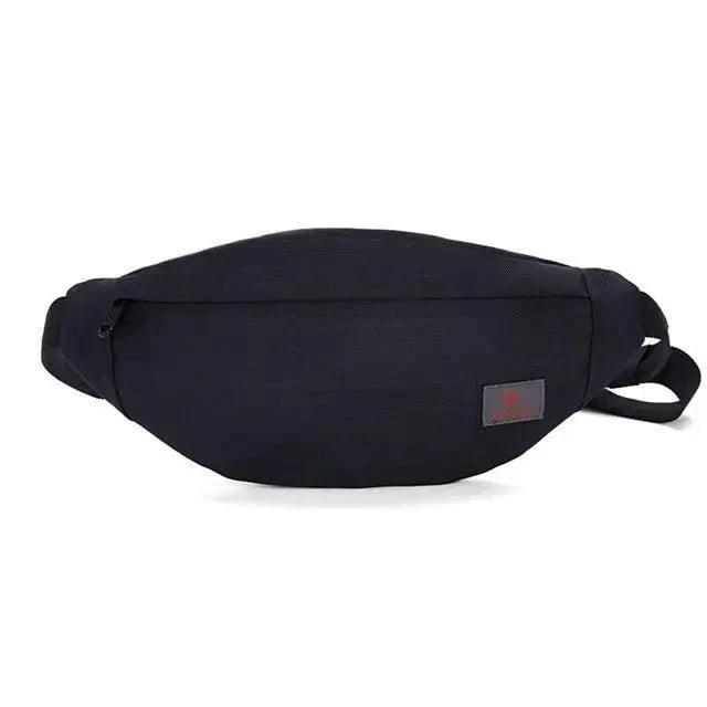 Simple Style Fanny Pack for Running Cycling Workout Men Women Waist Pouch Bag Black Classic  Women Belt Bag Pouch For Money Phone Black Bum Hip Bag