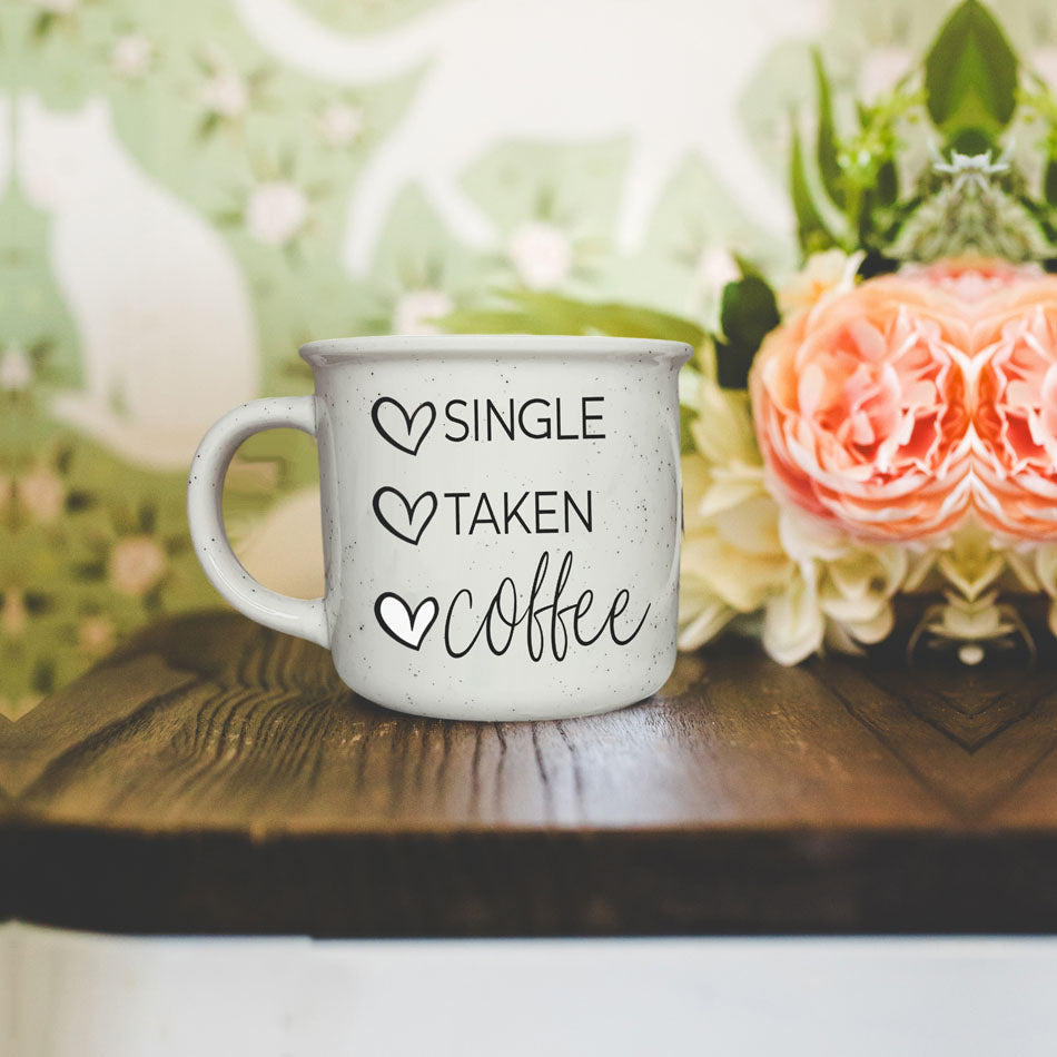Single Vergeben Kaffee Keramikbecher 430ml Lustiges Geschenk zum Beziehungsstatus
