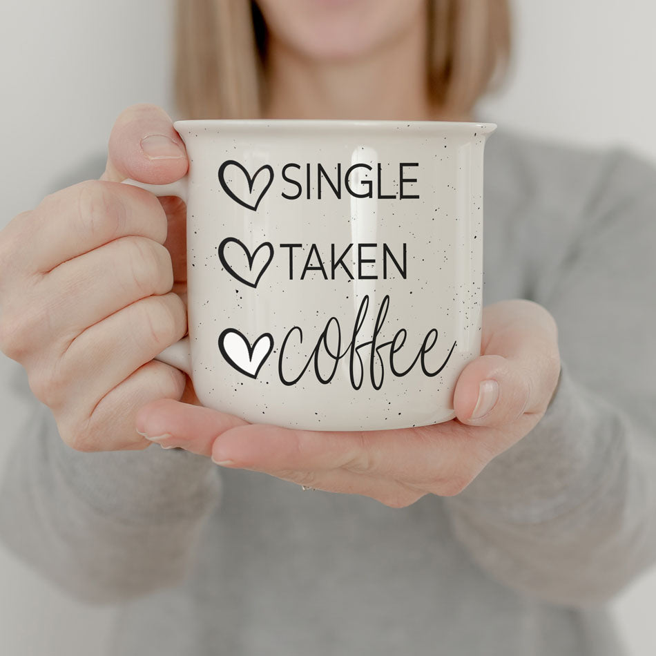 Single Vergeben Kaffee Keramikbecher 430ml Lustiges Geschenk zum Beziehungsstatus