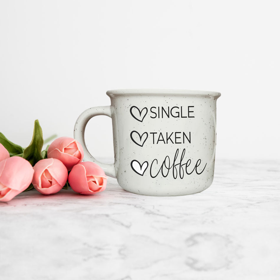 Single Vergeben Kaffee Keramikbecher 430ml Lustiges Geschenk zum Beziehungsstatus