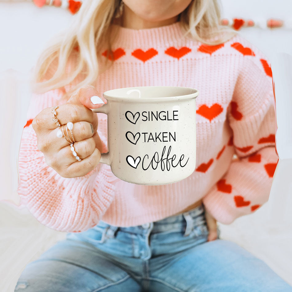 Single Vergeben Kaffee Keramikbecher 430ml Lustiges Geschenk zum Beziehungsstatus
