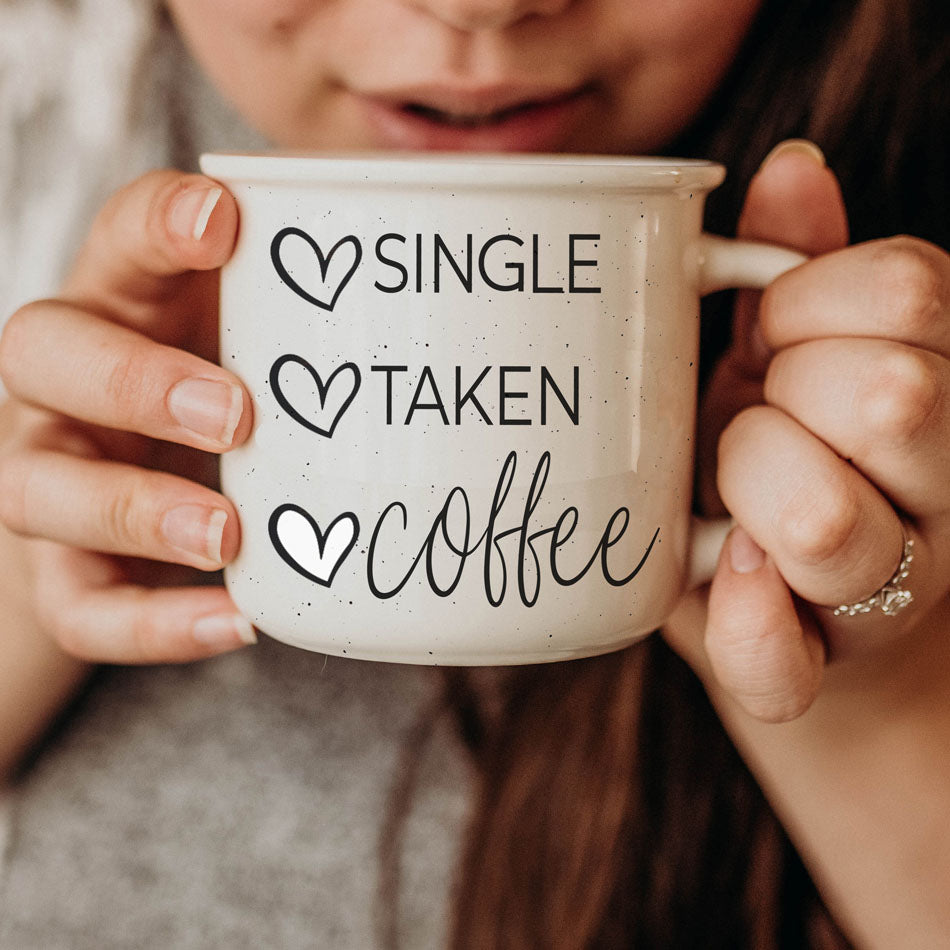 Single Vergeben Kaffee Keramikbecher 430ml Lustiges Geschenk zum Beziehungsstatus
