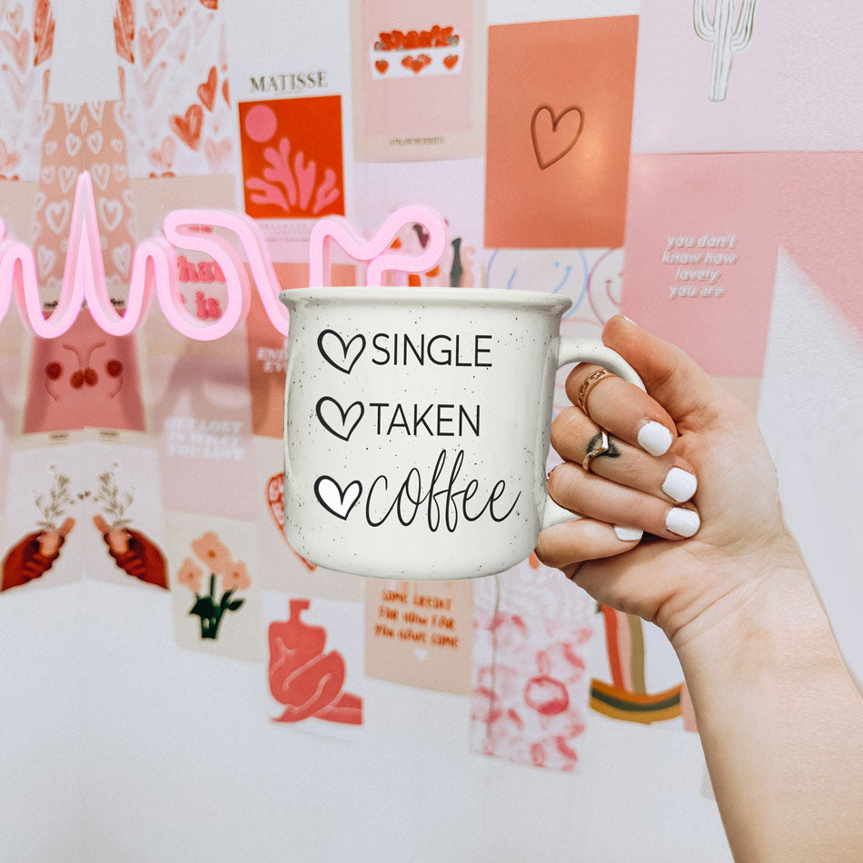 Single Vergeben Kaffee Keramikbecher 430ml Lustiges Geschenk zum Beziehungsstatus