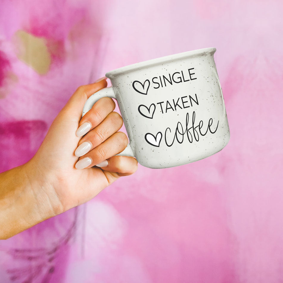 Single Vergeben Kaffee Keramikbecher 430ml Lustiges Geschenk zum Beziehungsstatus