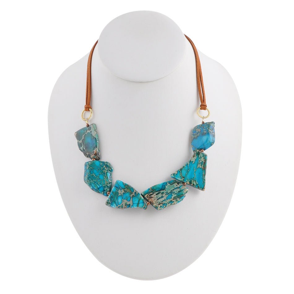 Collier Jasper et Cuir Six Score