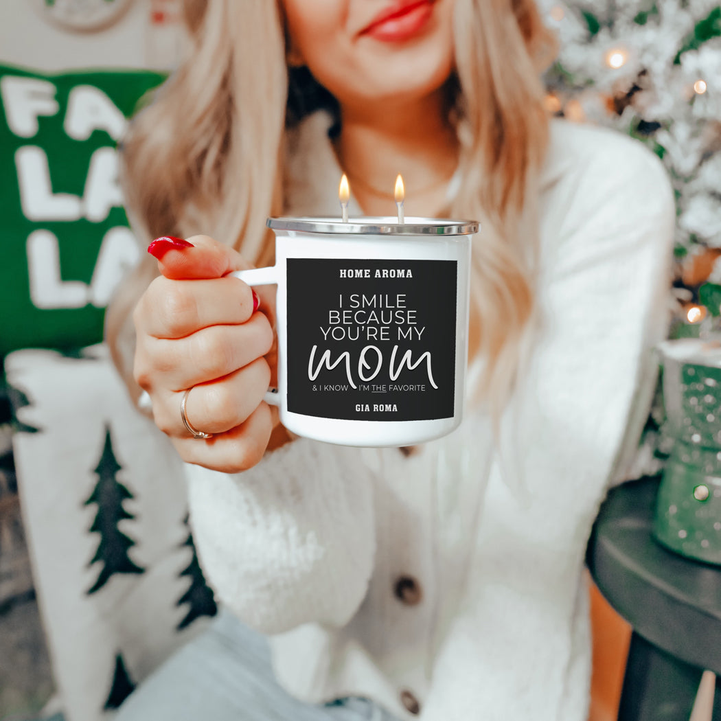 Mothers Day Candle Mug 16oz Reusable Metal Candle Soy Gift