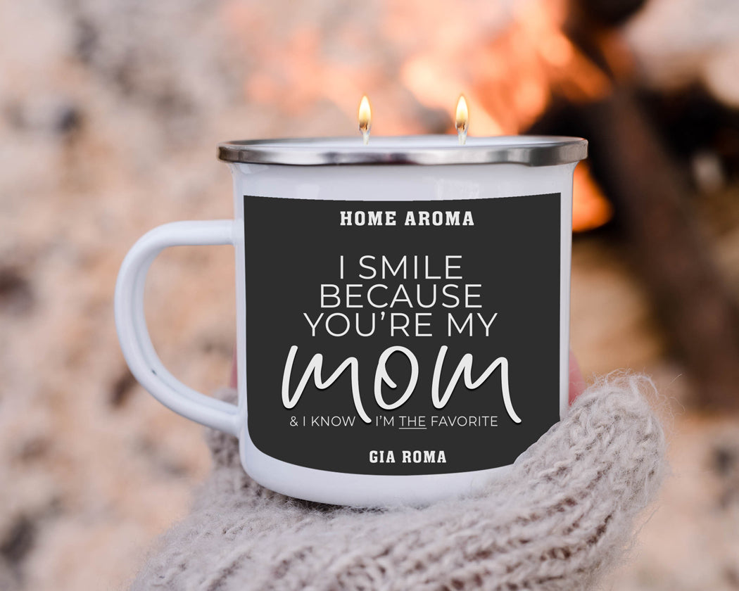 Mothers Day Candle Mug 16oz Reusable Metal Candle Soy Gift
