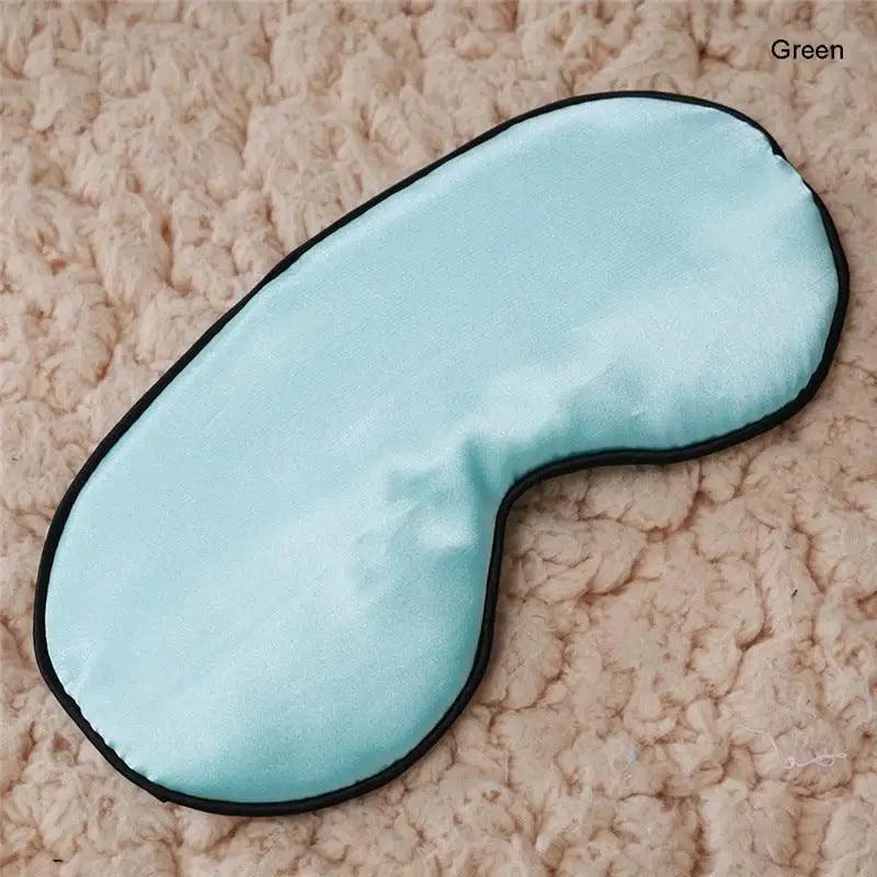 Smooth Pure Silk Sleep Rest Eye Mask Padded Shade Cover Travel Relax Eye Mask Sleeping Mask Comfortable Sleep Eye Cover With Adjustable Strap