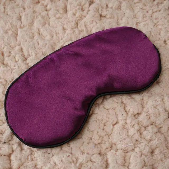 Smooth Pure Silk Sleep Rest Eye Mask Padded Shade Cover Travel Relax Eye Mask Sleeping Mask Comfortable Sleep Eye Cover With Adjustable Strap