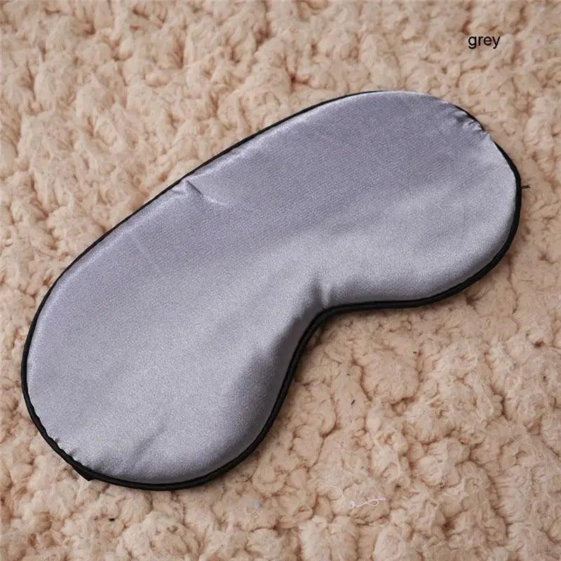 Smooth Pure Silk Sleep Rest Eye Mask Padded Shade Cover Travel Relax Eye Mask Sleeping Mask Comfortable Sleep Eye Cover With Adjustable Strap
