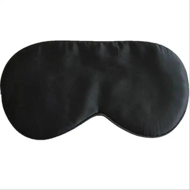 Smooth Pure Silk Sleep Rest Eye Mask Padded Shade Cover Travel Relax Eye Mask Sleeping Mask Comfortable Sleep Eye Cover With Adjustable Strap