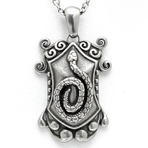 Schlangen-Schutzschild-Anhänger-Halskette, Gothic-Schlangen-Schmuck