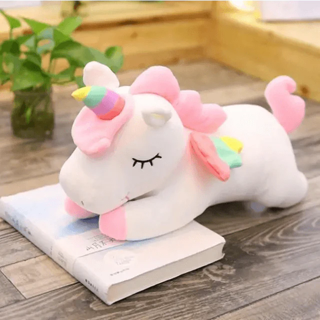 Soft And Cute 30CM Unicorn Action Figure Plush Toy Huggable Bear Doll Girl Sleeping Long Pillow Cute For Girl's Bed