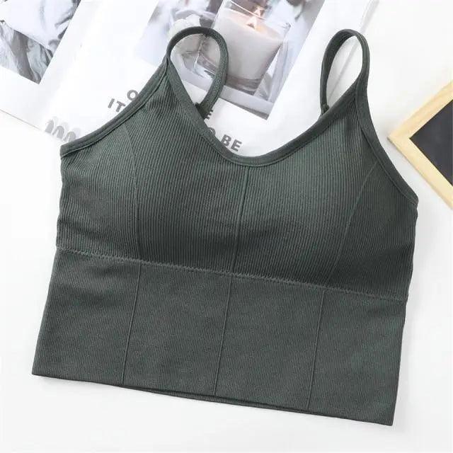 Soft Cotton Sports Bras For Women Push Up Solid Sports Bra Jogging Gym Women Sports Bra Girl Underwear Fitness Running Yoga Sport Tops