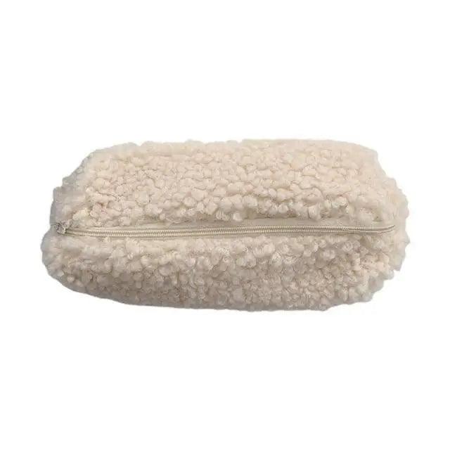 Soft Plush Pencil Case Stationery Pouch Cosmetic Zipper Pouch Bag Simple Lightweight Design