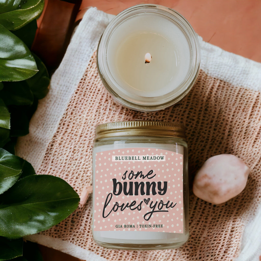 Bluebell Meadow Soy Candle - Fresh Spring Floral Scent, Dewy Petals, Relaxing