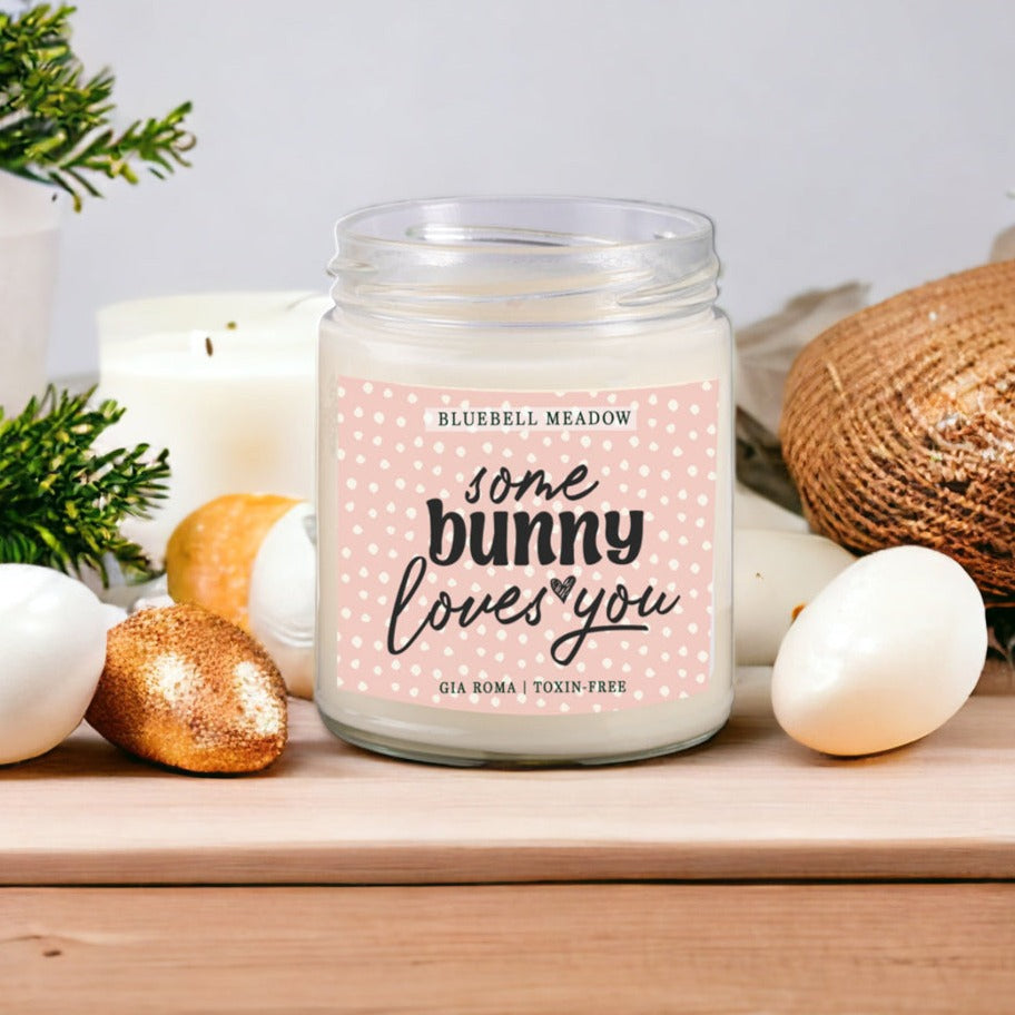 Bluebell Meadow Soy Candle - Fresh Spring Floral Scent, Dewy Petals, Relaxing