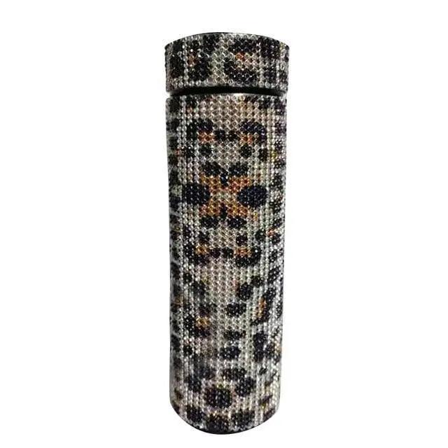 Sport Sterlling Creative Diamond Thermos Bottle Water Bottle Stainless Steel Smart Temperature Display Vacuum Flask Mug Gift for Men Women