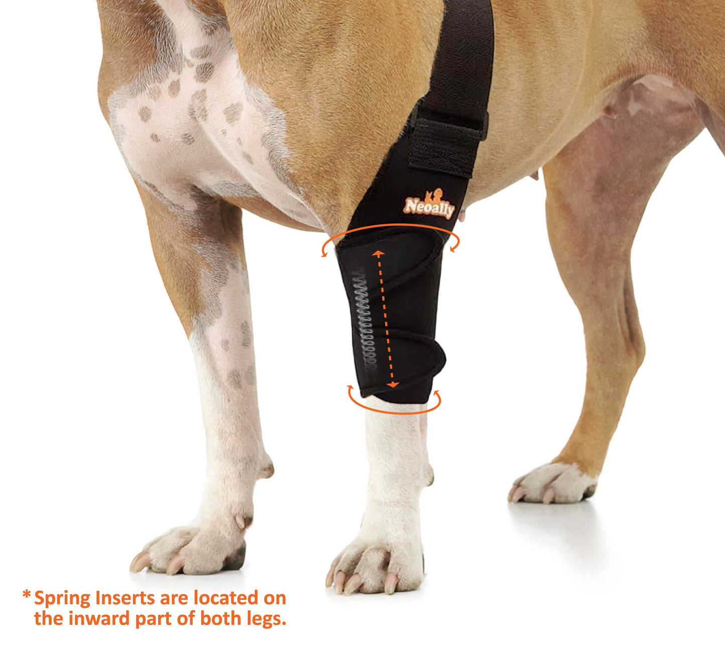 NeoAlly Ellbogen- und Schulterbandage mit Federeinsätzen für Hunde und Katzen – Optimale Unterstützung für verbesserte Mobilität Ihres Haustieres